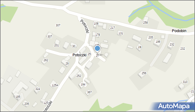 Podobin, Podobin, 27, mapa Podobin