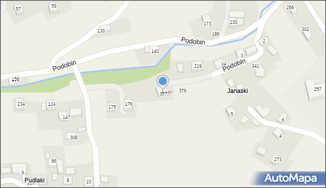 Podobin, Podobin, 357, mapa Podobin