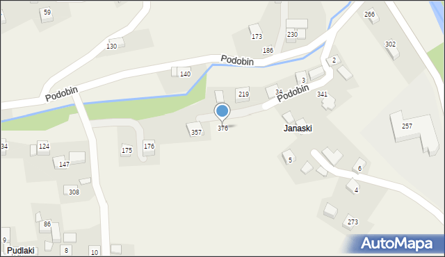 Podobin, Podobin, 376, mapa Podobin