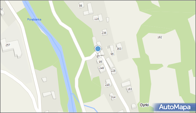 Podobin, Podobin, 97, mapa Podobin