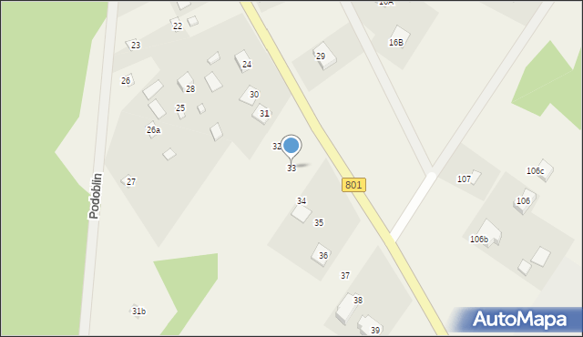 Podoblin, Podoblin, 33, mapa Podoblin