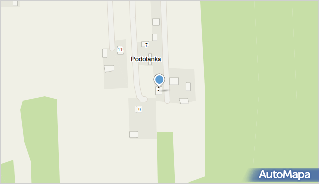 Podolanka, Podolanka, 3a, mapa Podolanka