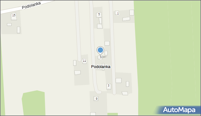 Podolanka, Podolanka, 7, mapa Podolanka