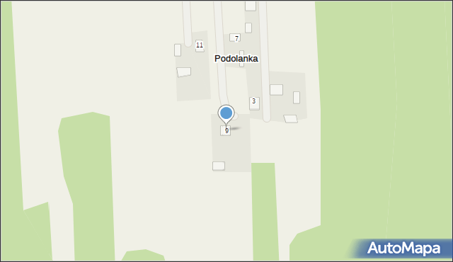 Podolanka, Podolanka, 9, mapa Podolanka