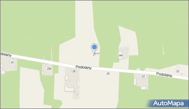 Podolany, Podolany, 27, mapa Podolany
