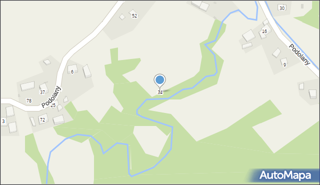 Podolany, Podolany, 34, mapa Podolany