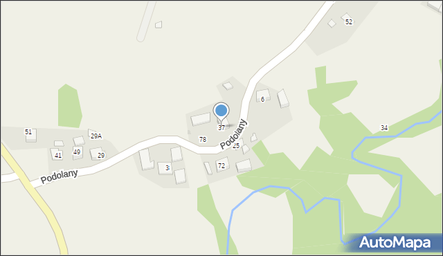 Podolany, Podolany, 37, mapa Podolany