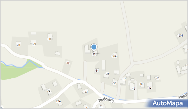 Podolany, Podolany, 33, mapa Podolany