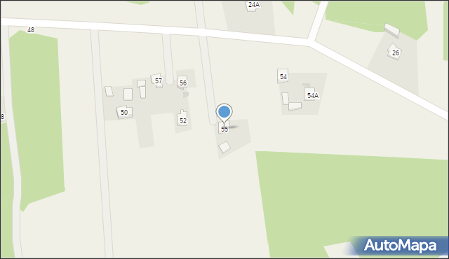 Podole, Podole, 55, mapa Podole