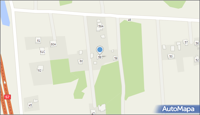 Podole, Podole, 59, mapa Podole