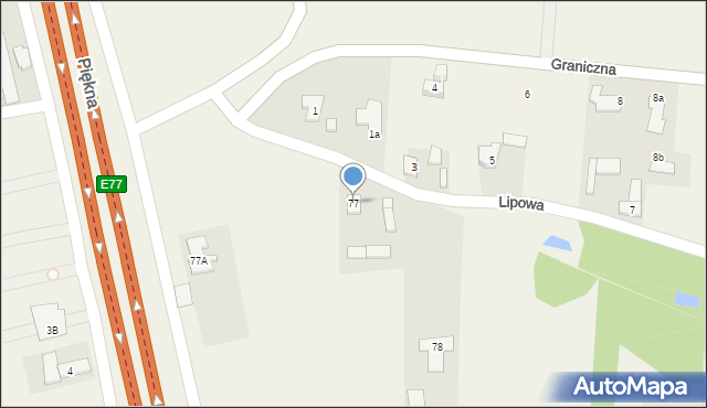 Podole, Podole, 77, mapa Podole