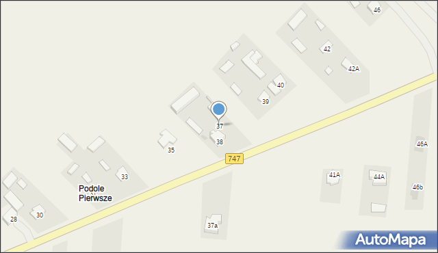 Podole, Podole, 37, mapa Podole