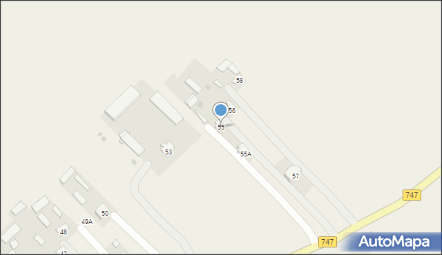 Podole, Podole, 55, mapa Podole