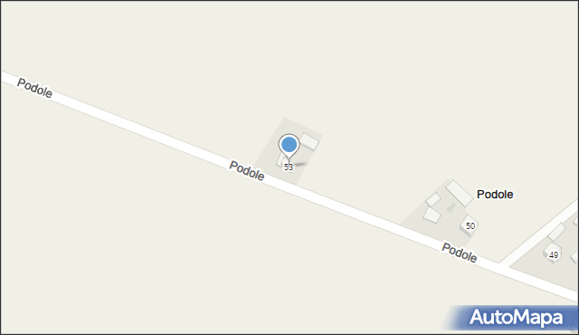 Podole, Podole, 53, mapa Podole