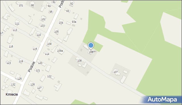 Podole, Podole, 106, mapa Podole