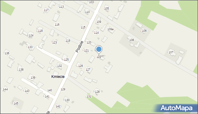 Podole, Podole, 122, mapa Podole