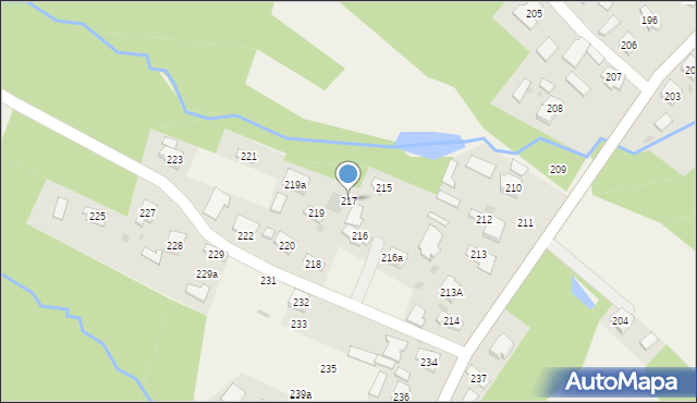 Podole, Podole, 217, mapa Podole