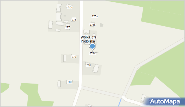Podole, Podole, 278a, mapa Podole