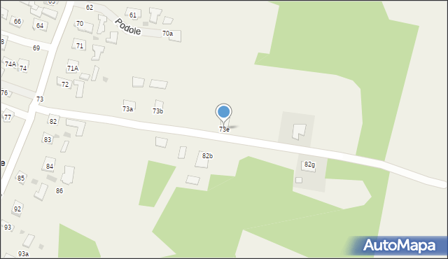 Podole, Podole, 73e, mapa Podole