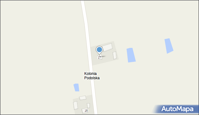 Podole, Podole, 17, mapa Podole