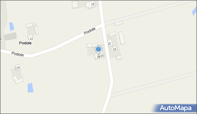 Podole, Podole, 18, mapa Podole