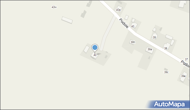 Podole, Podole, 41, mapa Podole