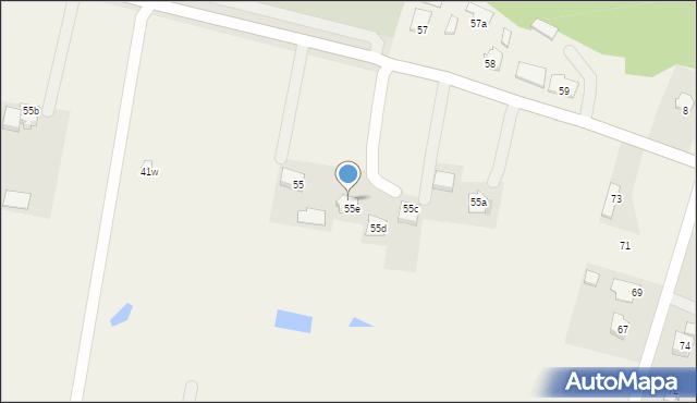 Podole, Podole, 55h, mapa Podole