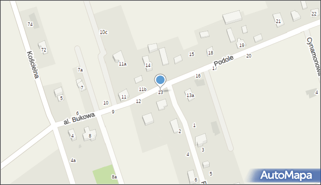 Podole, Podole, 13, mapa Podole