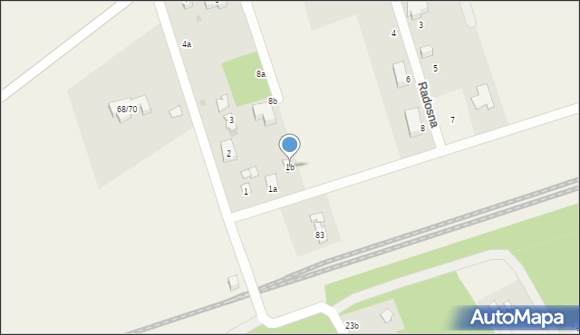 Podole, Podole, 1b, mapa Podole