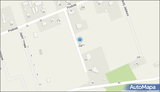 Podole, Podole, 31B, mapa Podole