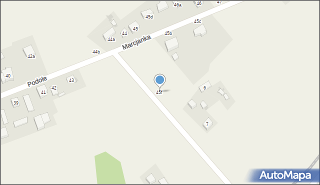 Podole, Podole, 45f, mapa Podole