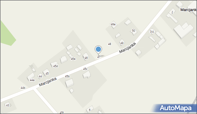 Podole, Podole, 47, mapa Podole