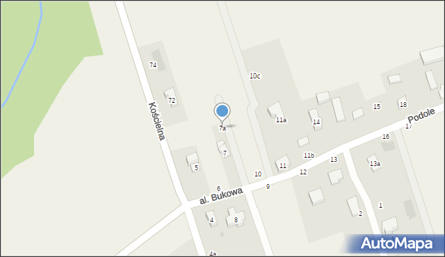 Podole, Podole, 7a, mapa Podole