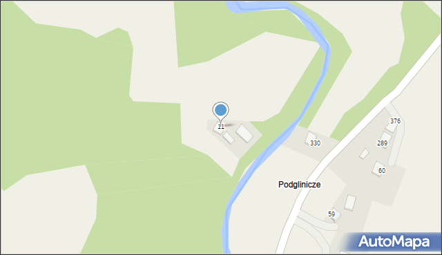 Podole-Górowa, Podole-Górowa, 11, mapa Podole-Górowa