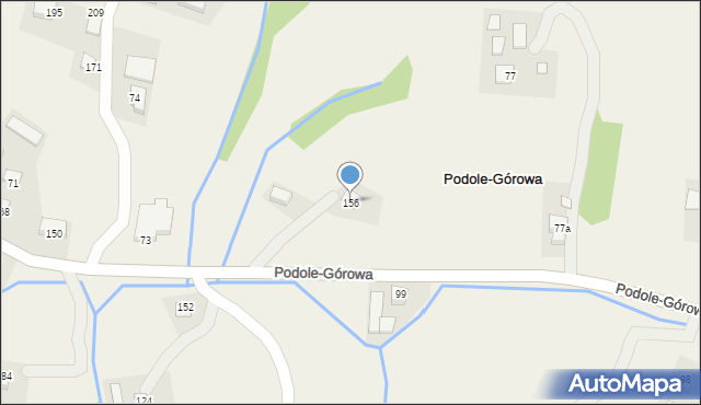 Podole-Górowa, Podole-Górowa, 156, mapa Podole-Górowa