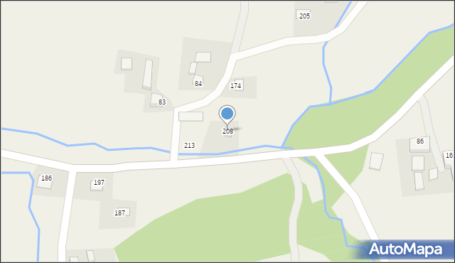 Podole-Górowa, Podole-Górowa, 208, mapa Podole-Górowa