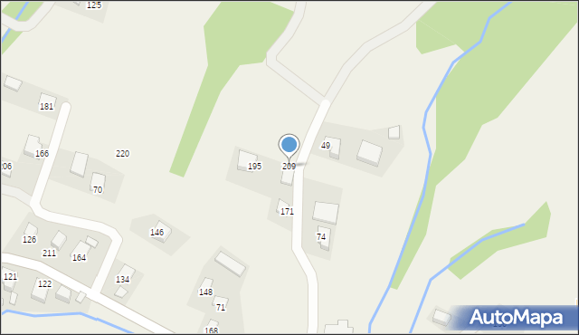 Podole-Górowa, Podole-Górowa, 209, mapa Podole-Górowa