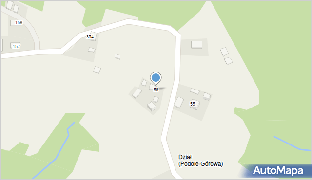Podole-Górowa, Podole-Górowa, 56, mapa Podole-Górowa