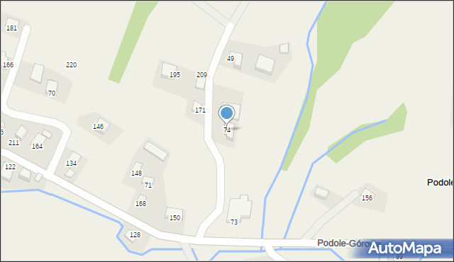 Podole-Górowa, Podole-Górowa, 74, mapa Podole-Górowa