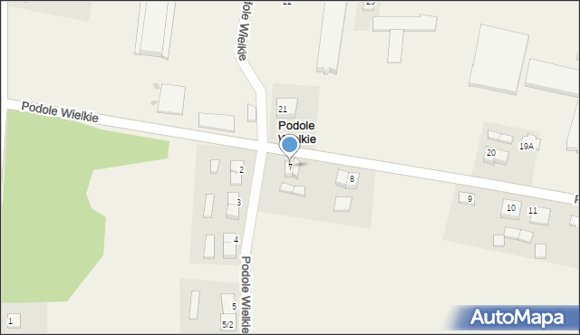 Podole Wielkie, Podole Wielkie, 7, mapa Podole Wielkie