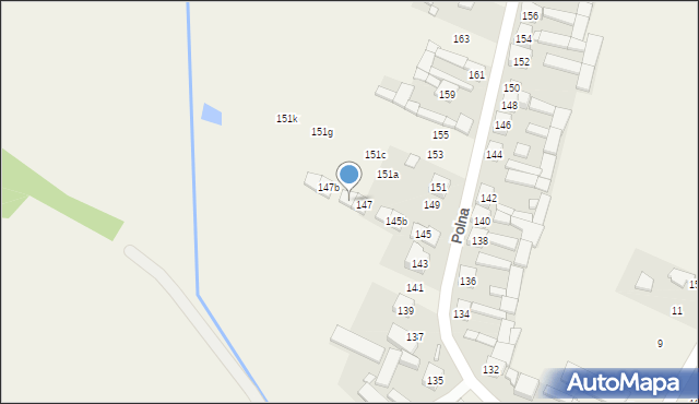 Podolszyn, Polna, 147a, mapa Podolszyn