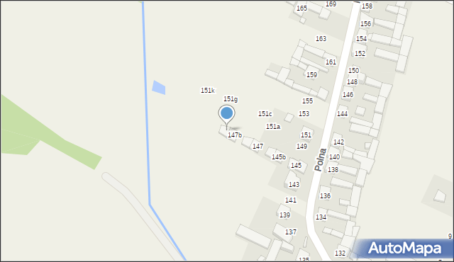 Podolszyn, Polna, 147c, mapa Podolszyn