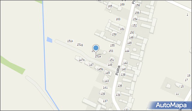 Podolszyn, Polna, 151b, mapa Podolszyn