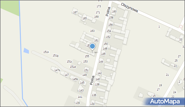 Podolszyn, Polna, 157, mapa Podolszyn