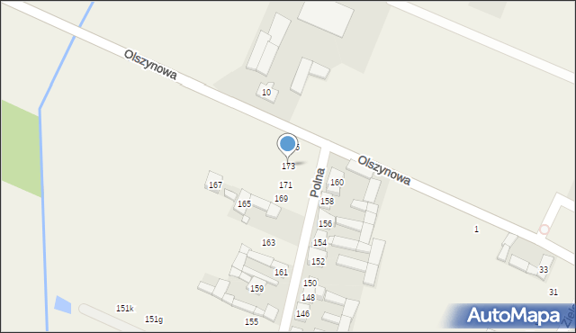 Podolszyn, Polna, 173, mapa Podolszyn