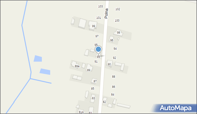 Podolszyn, Polna, 93, mapa Podolszyn