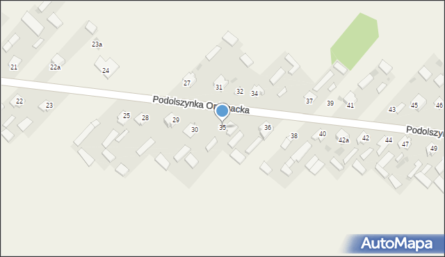 Podolszynka Ordynacka, Podolszynka Ordynacka, 35, mapa Podolszynka Ordynacka