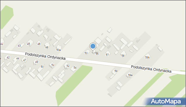 Podolszynka Ordynacka, Podolszynka Ordynacka, 56, mapa Podolszynka Ordynacka