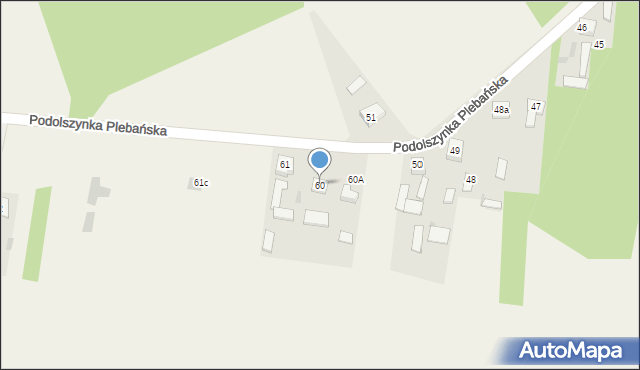 Podolszynka Ordynacka, Podolszynka Ordynacka, 60, mapa Podolszynka Ordynacka