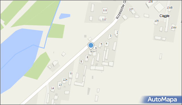 Podolszynka Plebańska, Podolszynka Plebańska, 7, mapa Podolszynka Plebańska